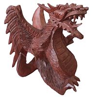 Статуэтка Дракон (дерево, ручная работа), 13 х 8 х 16